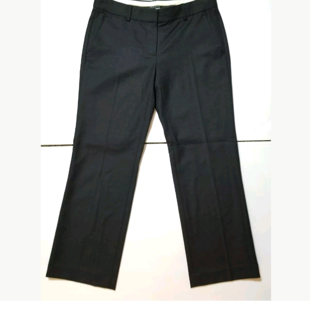 Theory Women's Black Wool Blend Cropped Pant